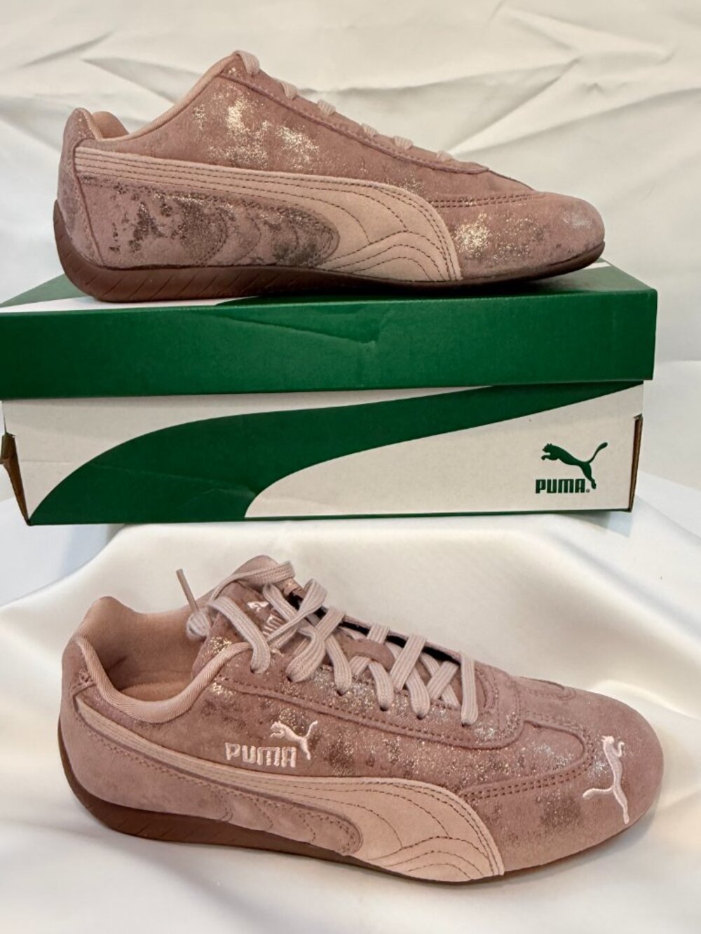 PUMA Speedcat Faded Chrome sneakers in Rose Pink Latte Gum ✨